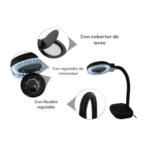 LUPA CON LUZ LED FLEXIBLE YAXUN YX929 MULTIUSO BIFOCAL - Imagen 2